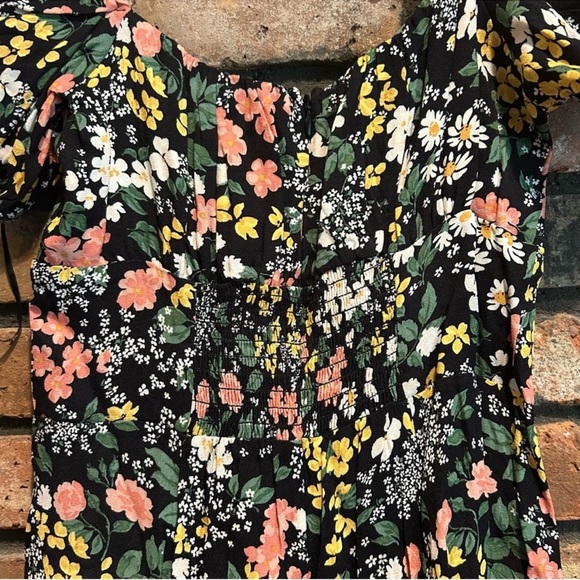 Reformation Black Floral Mini Dress - Picture 7 of 11